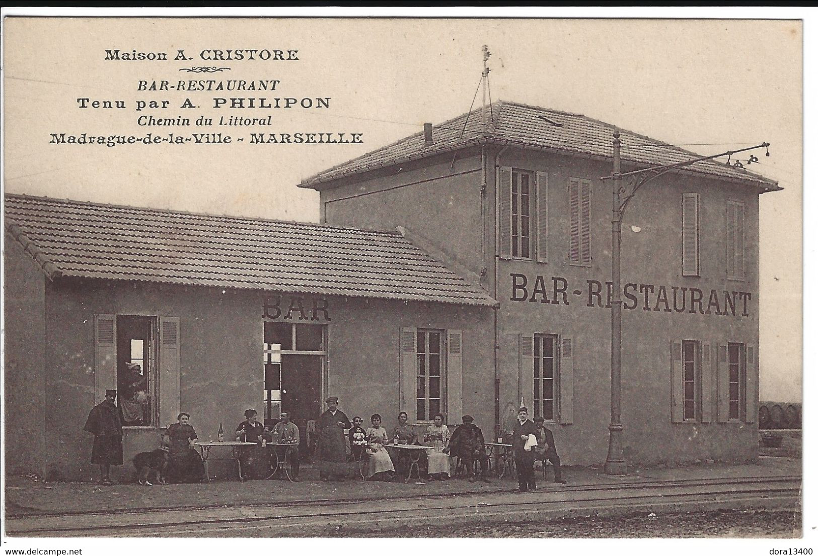 CPA13- MARSEILLE- Madrague De La Ville- Bar Restaurant Tenu Par A  PHILIPON - Joliette, Port Area