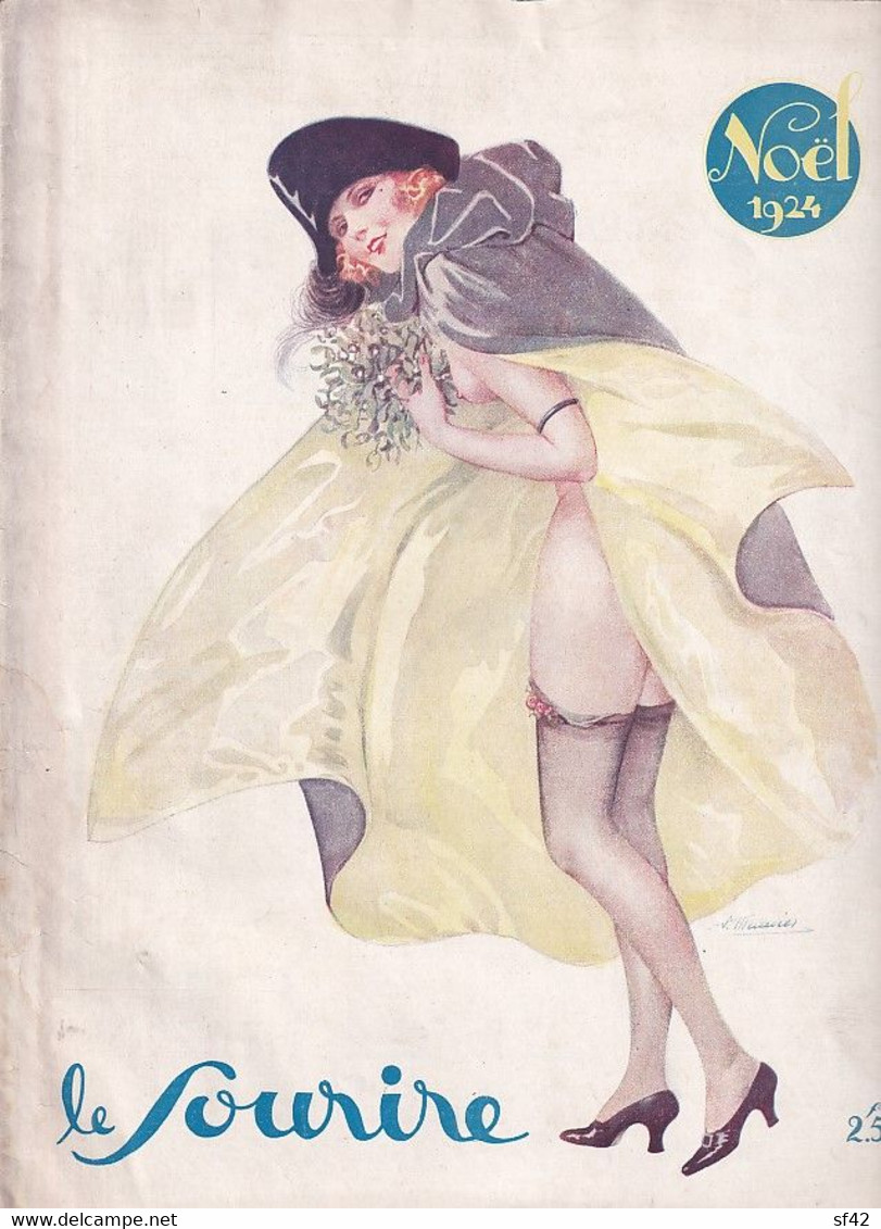 LE SOURIRE  NOEL 1924 .SUZANNE MEUNIER. LORENZI. BONNOTTE FOURNIER.MILLIERE PEPIN. FONTAN . POLLACK COUDERC - 1900 - 1949