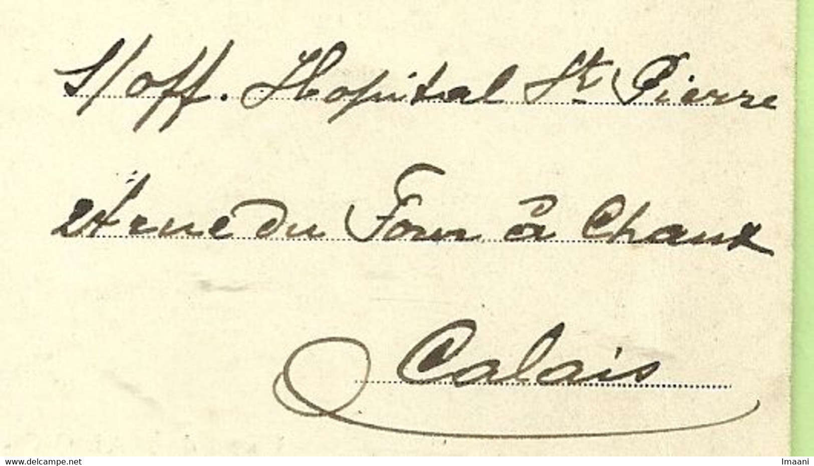 Kaart CAMP De MAISONS-LAFFITTE, Stempel PMB  Naar HOPITAL ST-PIERRE CALAIS   (3667 - Armée Belge