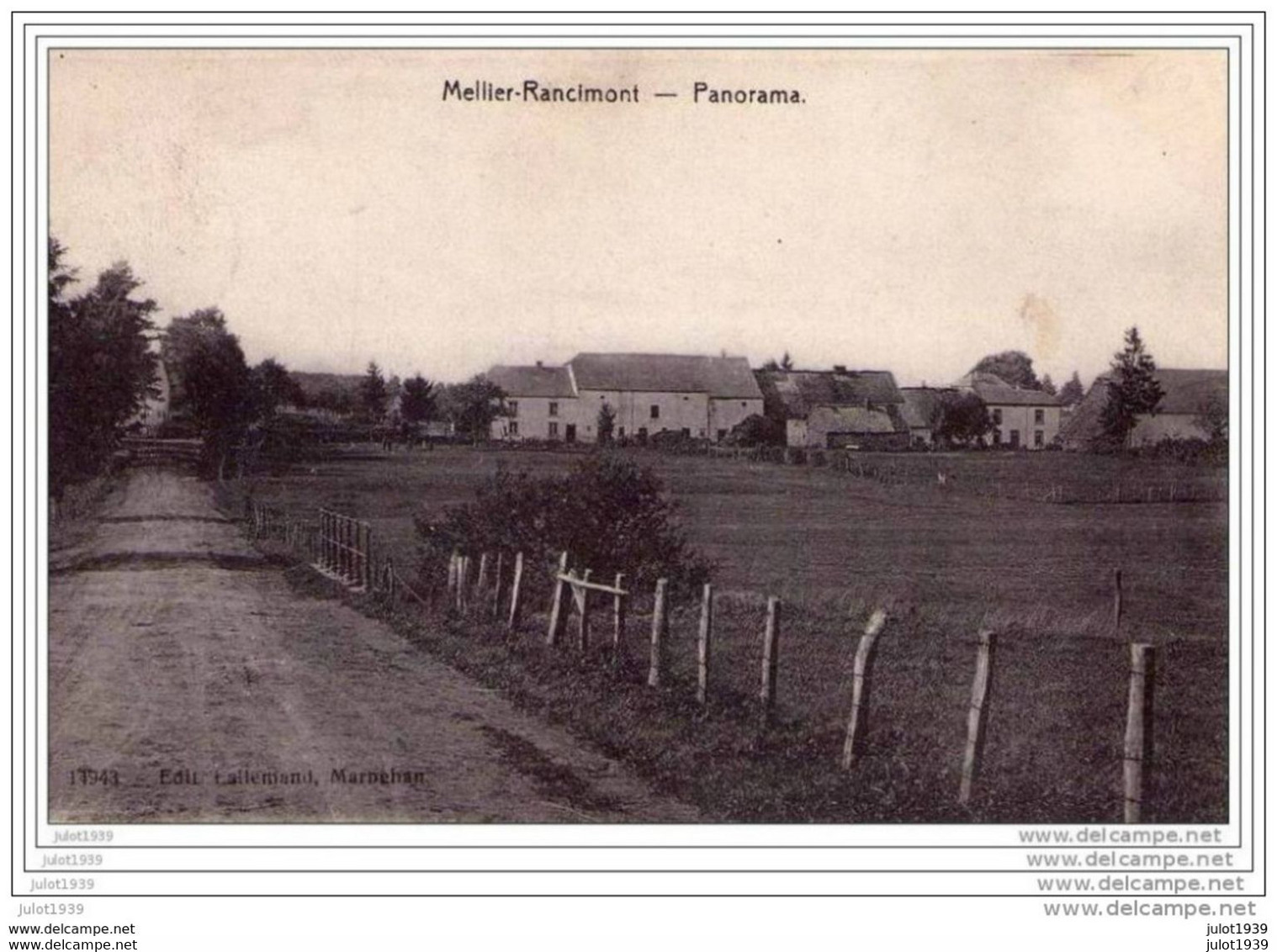 RANCIMONT ..-- MELLIER ..--  LEGLISE ..-- Panorama .1911 De JAMOIGNE Vers BRUXELLES . Voir Verso . - Leglise