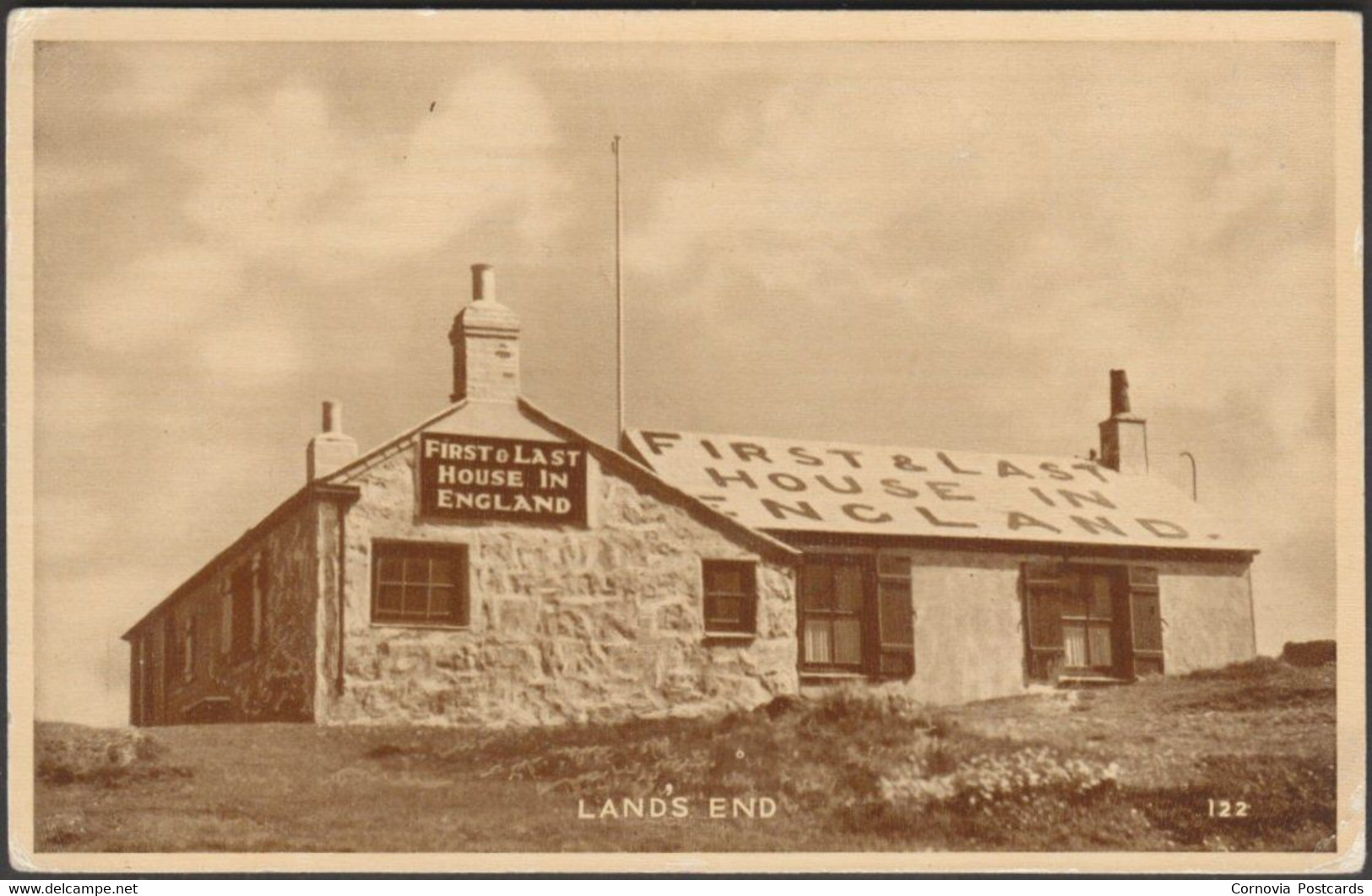 Land's End, Cornwall, 1953 - HT James Postcard - Land's End