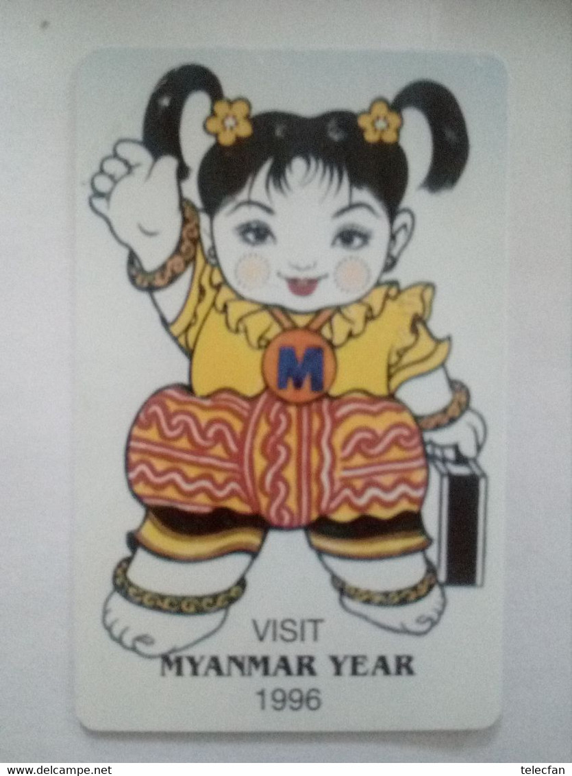 MYAN MAR BIRMANIE POUPEE 100U NEUVE MINT URMET 1996 - Myanmar (Burma)