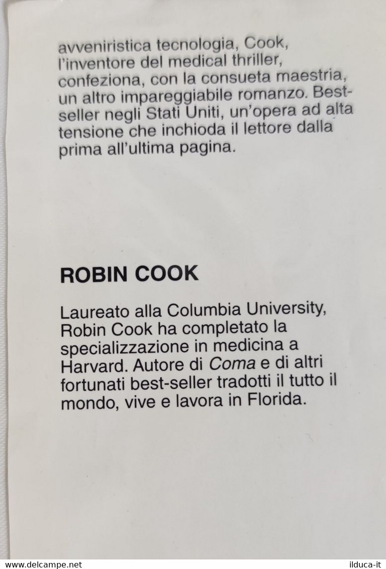 I102147 Robin Cook - Morbo - Club Degli Editori 1995 - Thrillers