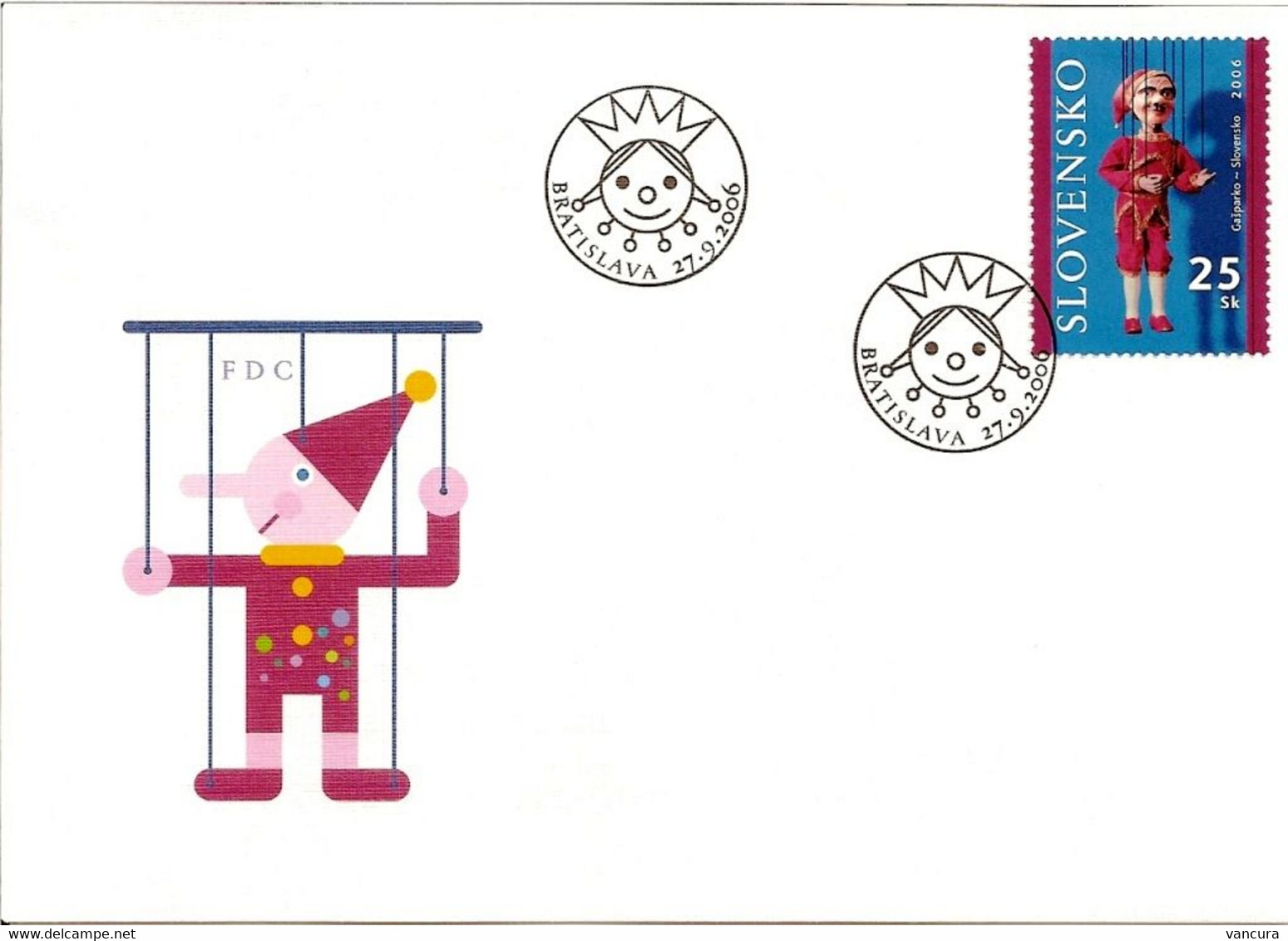 FDC 383-4 Slovakia Puppets - Joint Issue With Indonesia 2006 - Marionnettes