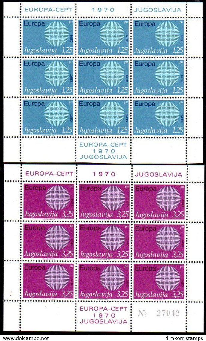 YUGOSLAVIA 1970 Europa Sheetlets MNH / **.  Michel 1379-80 - Blocs-feuillets