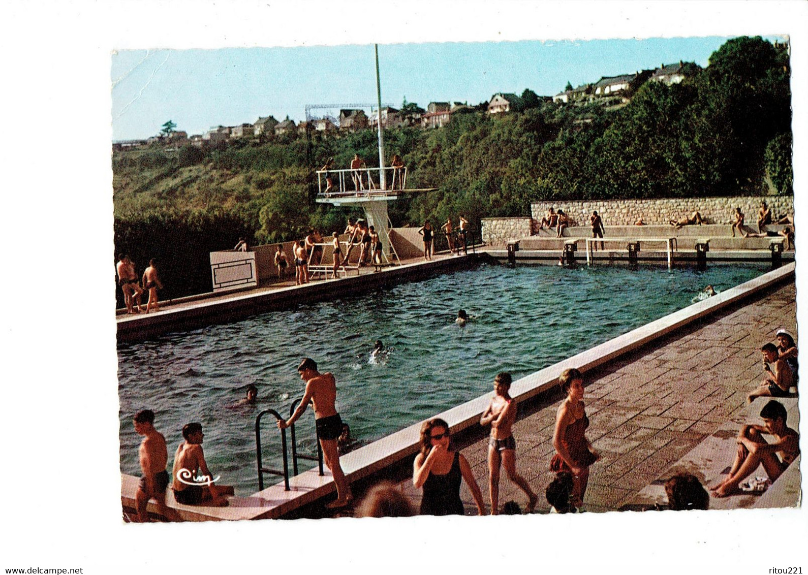 Cpm - 79 - Thouars - La Piscine - Animation Baigneurs  - 1966 - Cim CL 21 - Thouars