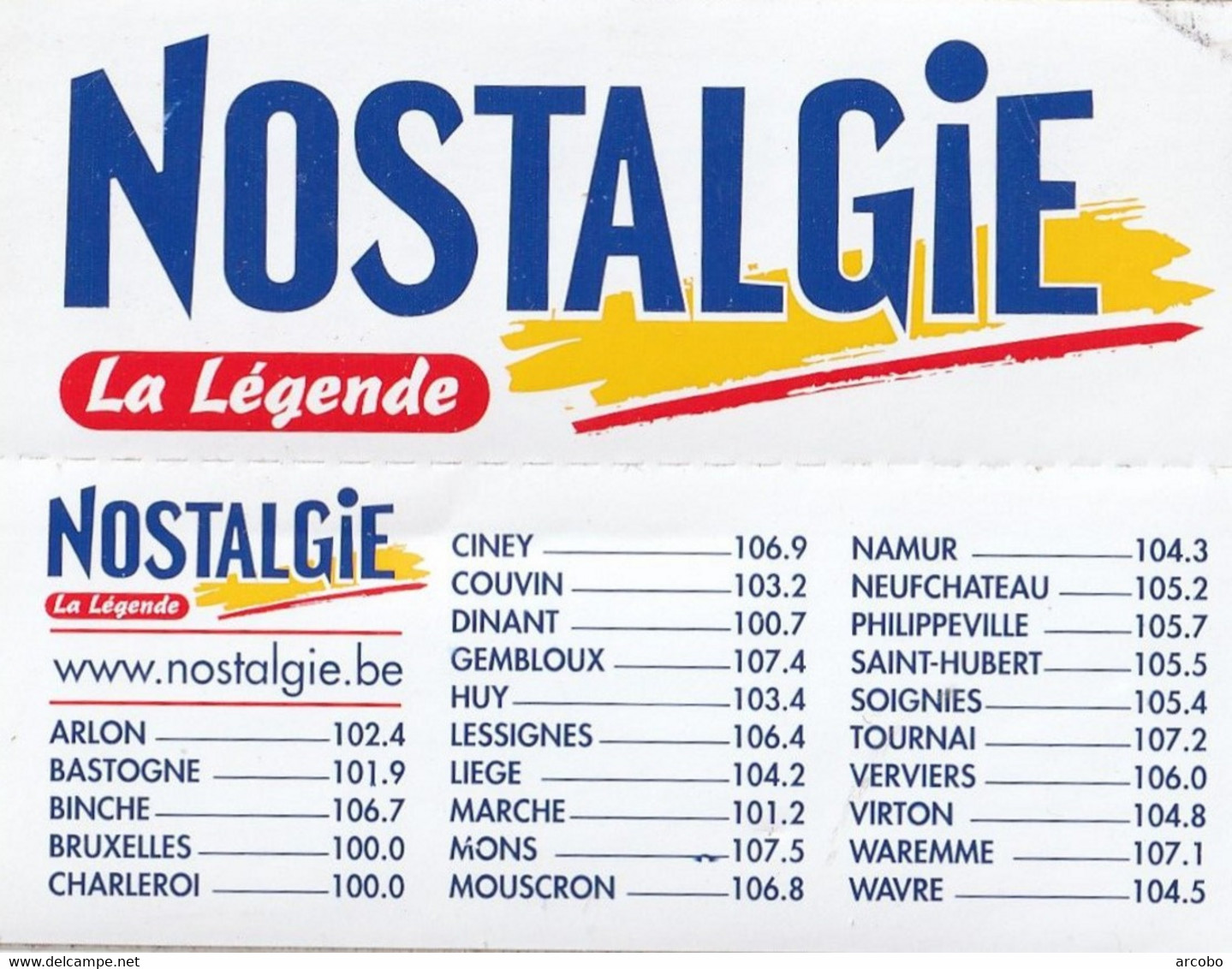 Autocollant Sticker Radio Nostalgie - Adesivi