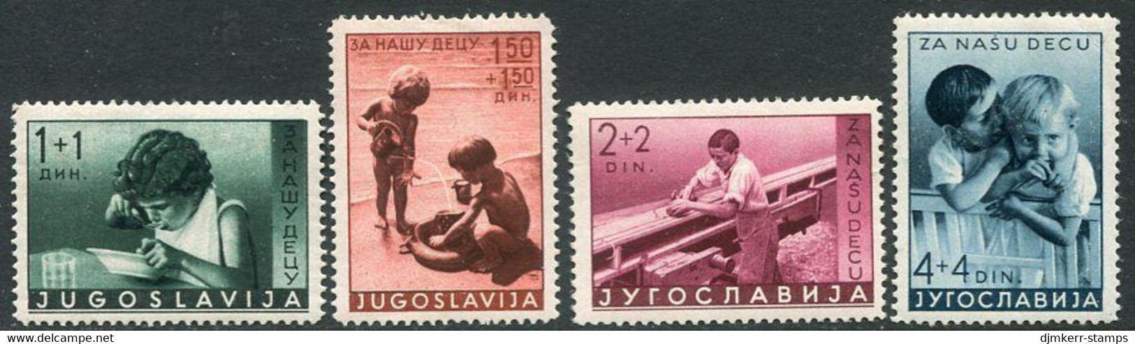 YUGOSLAVIA 1939 Child Welfare  MNH / **.  Michel 375-78 - Neufs