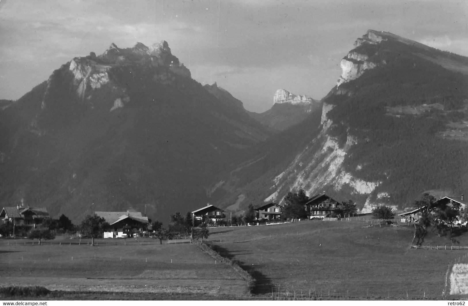 AESCHI → Häusergruppe Mit Rothorn Anno 1959 - Aeschi Bei Spiez