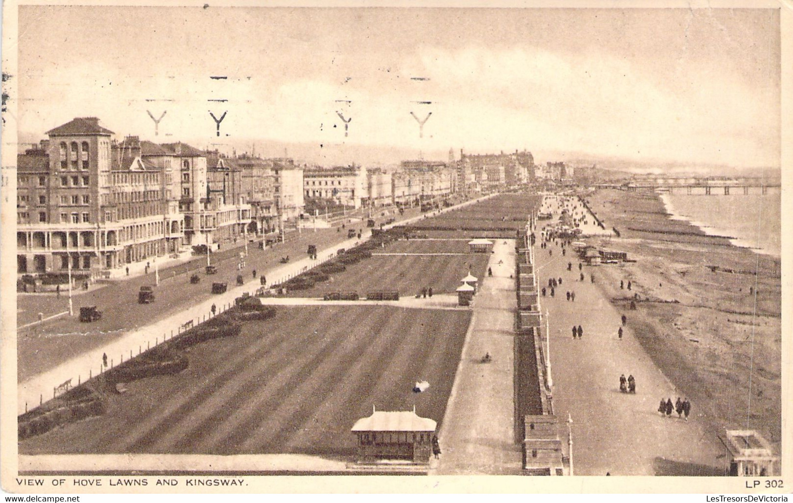 Brighton And Hove - View Of Hove And Kingsway - Oblitéré En 1949 - Plage - BAISSE DE PRIX - Brighton