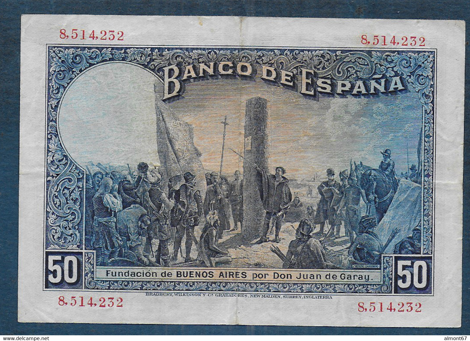 ESPAGNE  - 50 Pesetas  De 1927 - 50 Pesetas