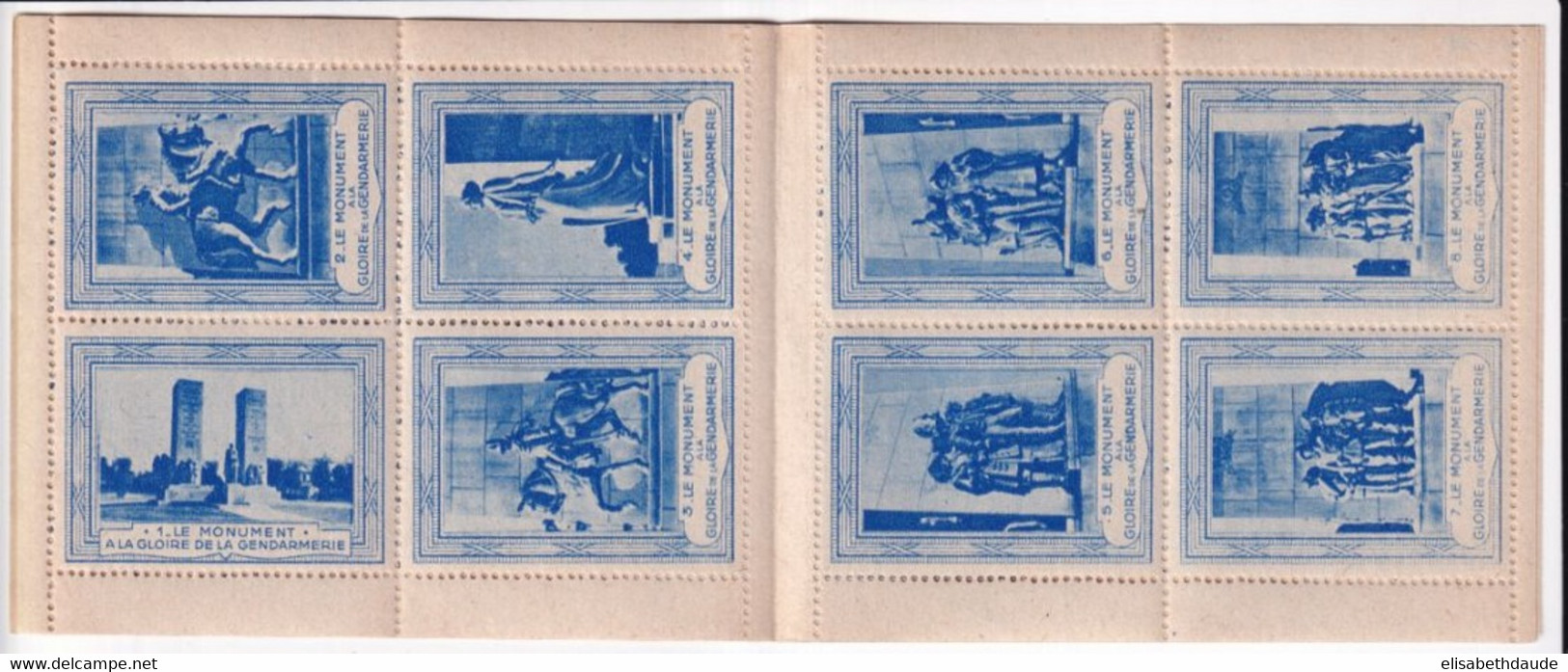 1946 - GENDARMERIE ET GARDE REPUBLICAINE - CARNET De 8 VIGNETTES / CINDERELLA MONUMENT NATIONAL ** MNH - Blocks Und Markenheftchen