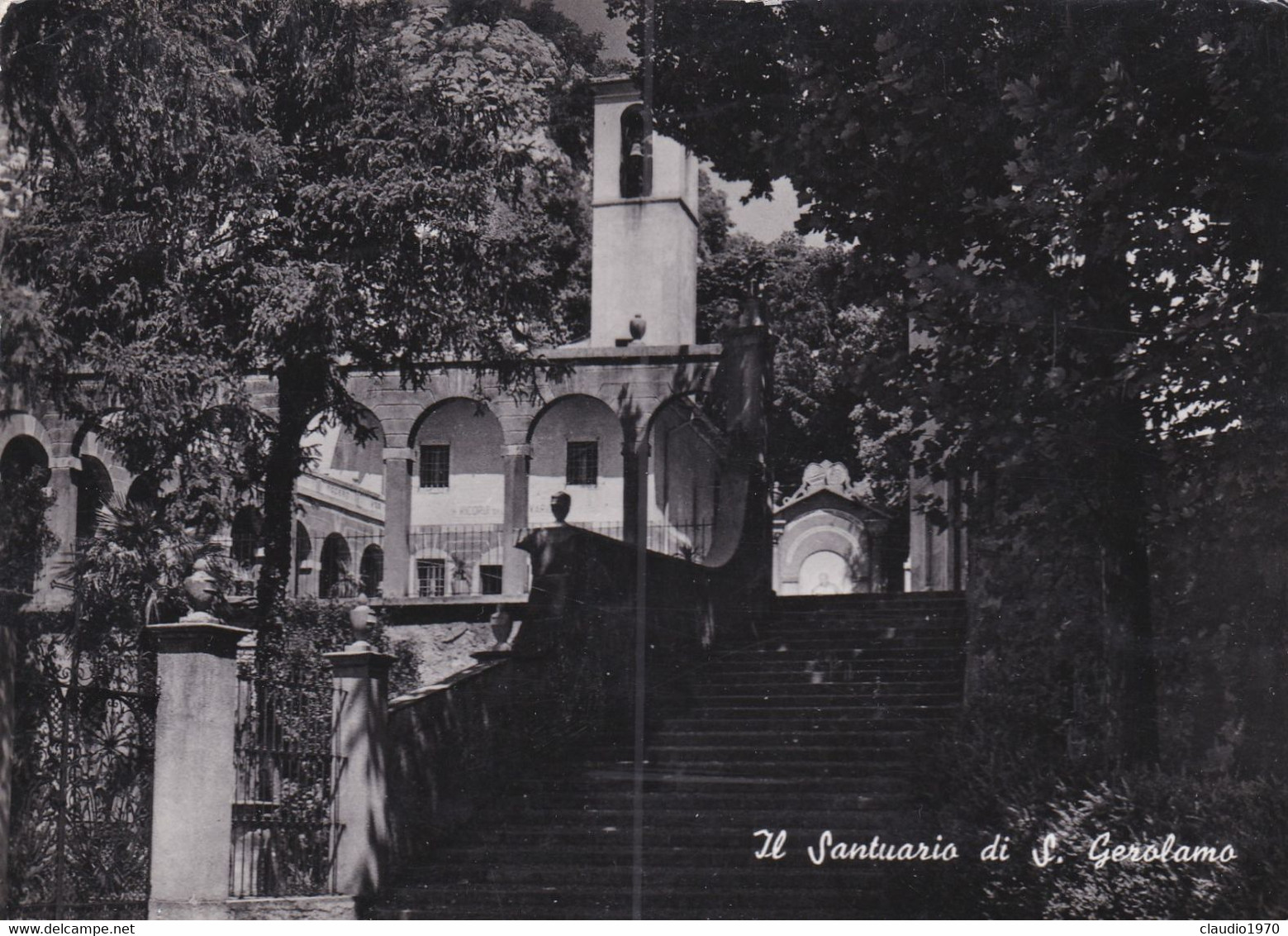 LECCO - CARTOLINA - IL SANTUARIO DI S. GEROLAMO - VIAGGIATA PER MILANO - Lecco