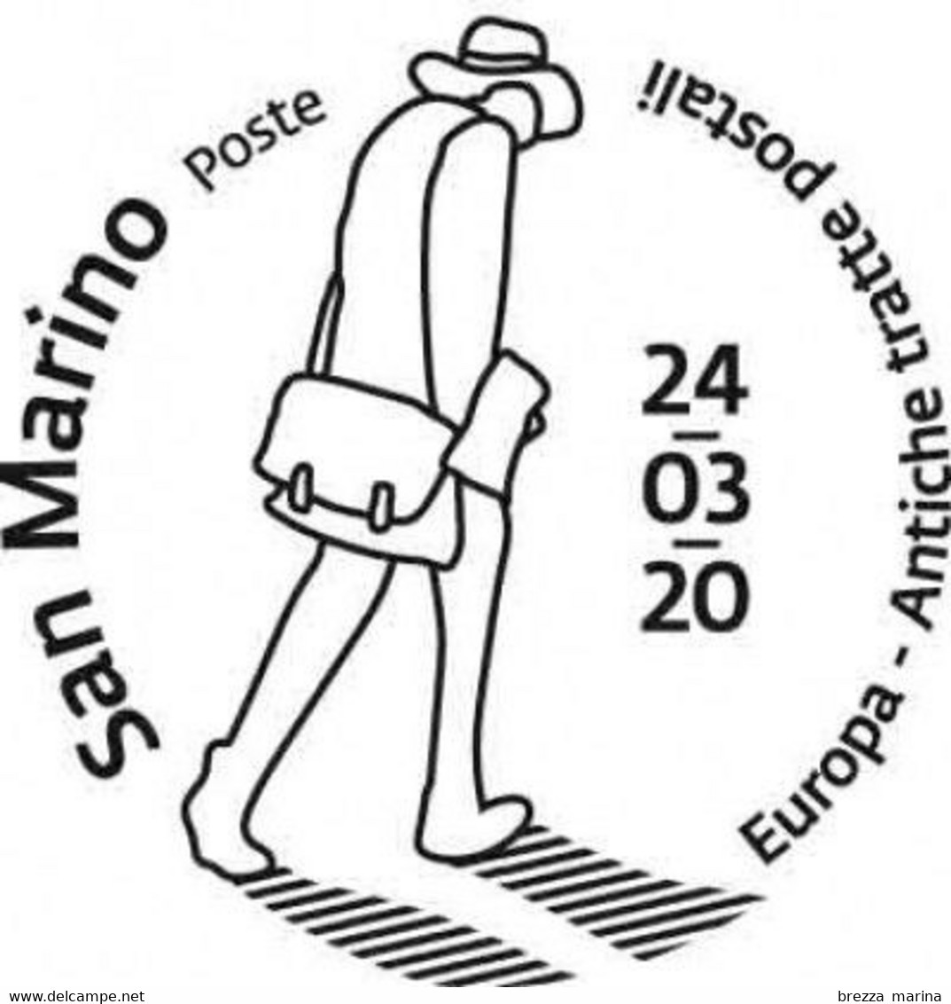 Nuovo - MNH - SAN MARINO - 2020 - Europa – Antiche Tratte Postali - Postiglione Si Dirige Verso Il Monte Titano - 1.10 - Nuovi