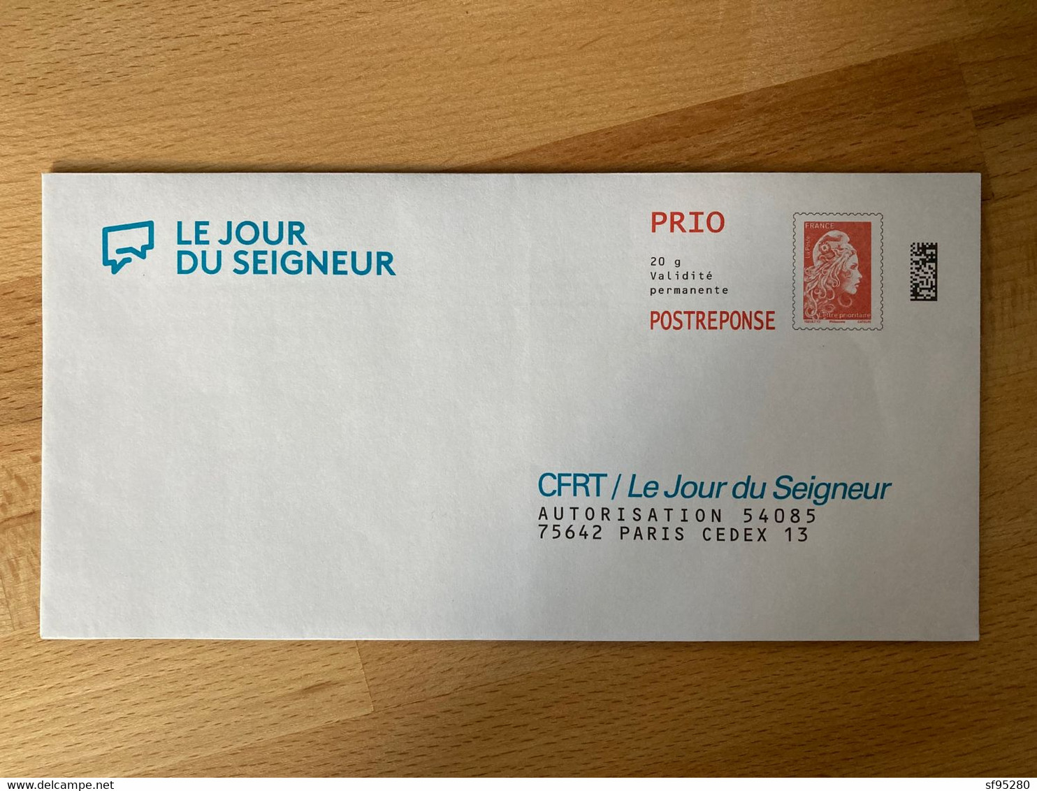 PAP REPONSE CFRT / LE JOUR DU SEIGNEUR 325988 - Prêts-à-poster:reply