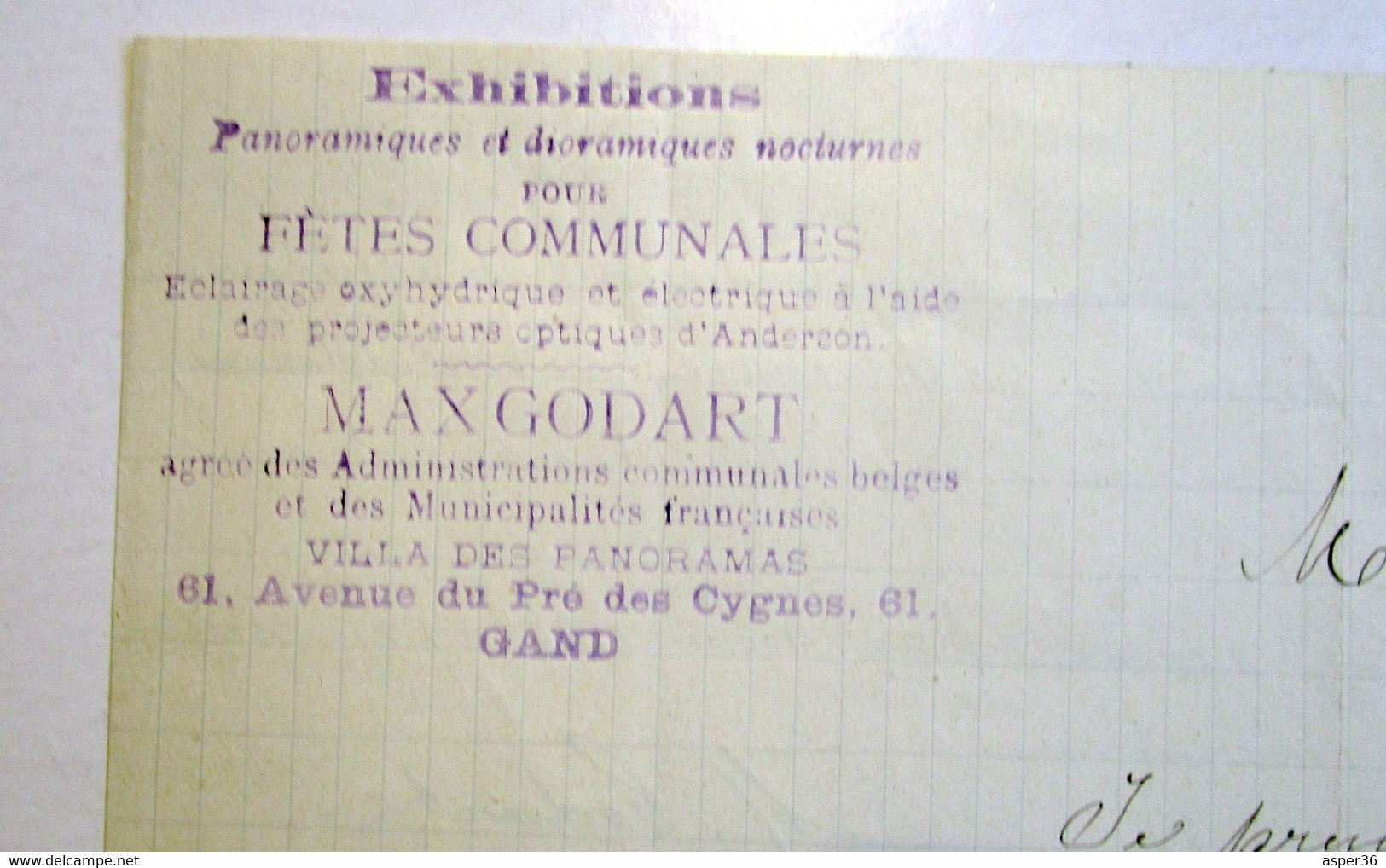 Exhibitions Panoramiques, Max Godart, Avenue Du Pré Des Cygnes, Gent 1899 - 1800 – 1899