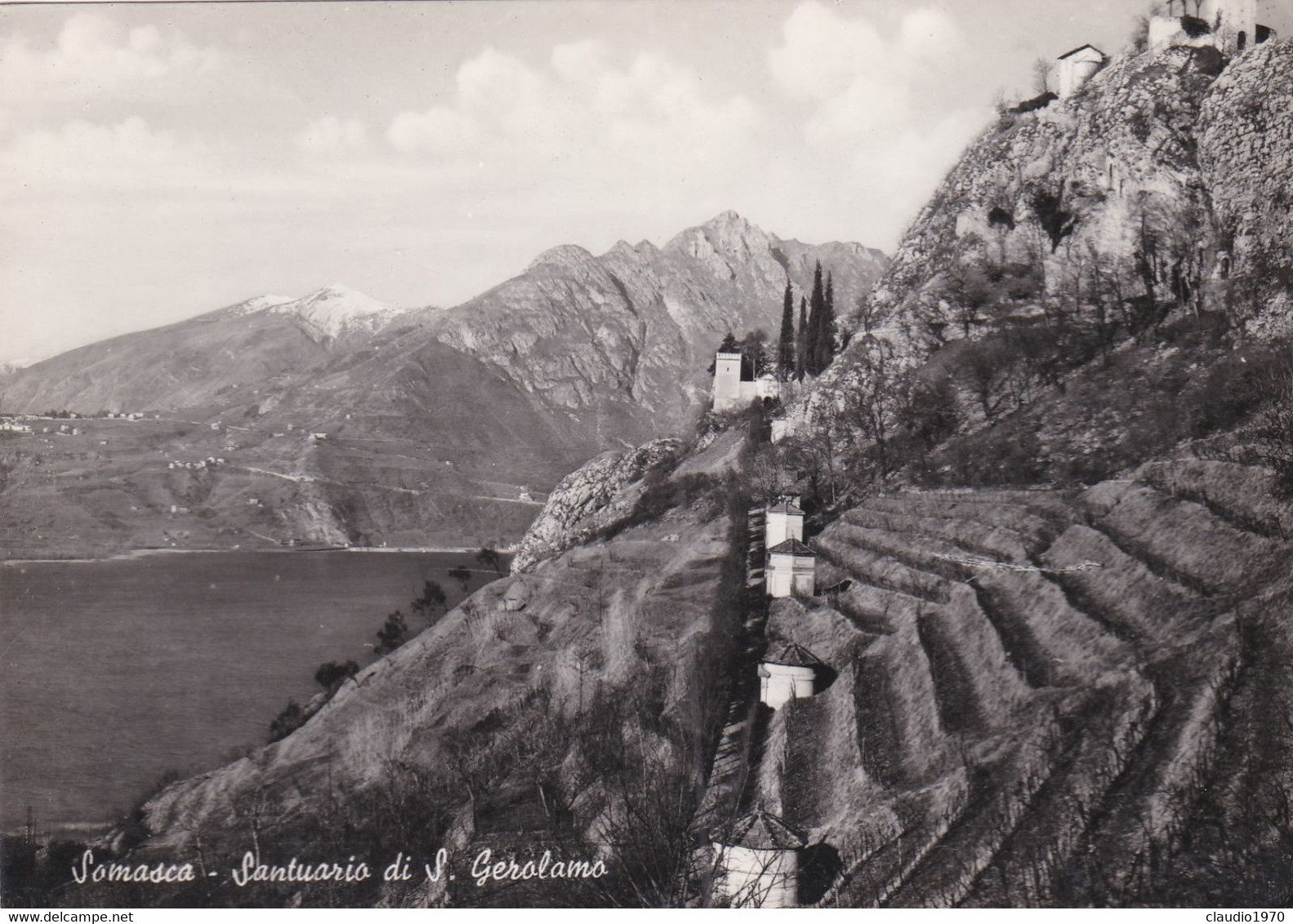 LECCO - CARTOLINA  SOMASCA - SANTUARIO DI S. GIROLAMO - Lecco