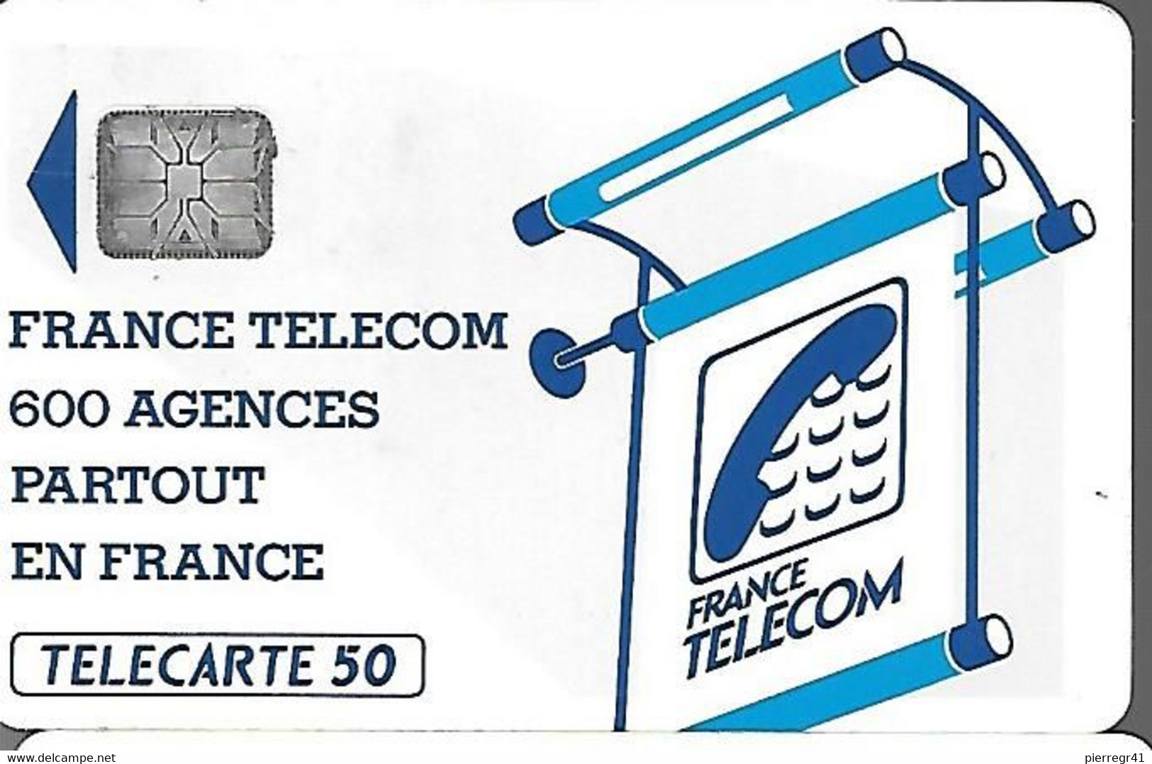 CARTE-PUBLIC 50U-600 AGENCES-Te38a.520-SC6 S/ Entourage-Sans Cadre Au N° Ge 23629-Utilisé-TBE - 600 Agences