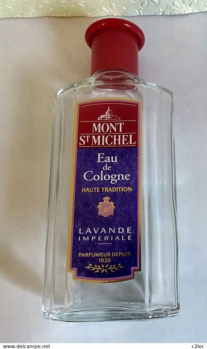 Flacon Avec Bouchon "MONT ST MICHEL "  Eau De Cologne 250 Ml VIDE/EMPTY - Flesjes (leeg)