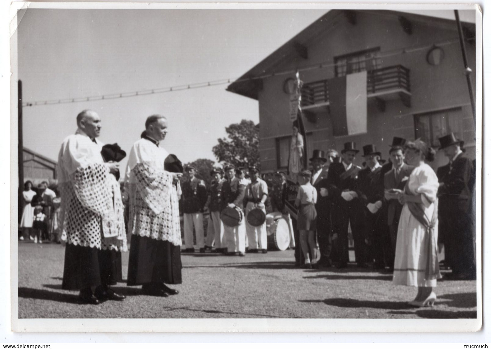 19 - Région De WALHORN - 2 Photos - Inauguration ? - Religion - 14,3 X 10,3 Cm - Lontzen