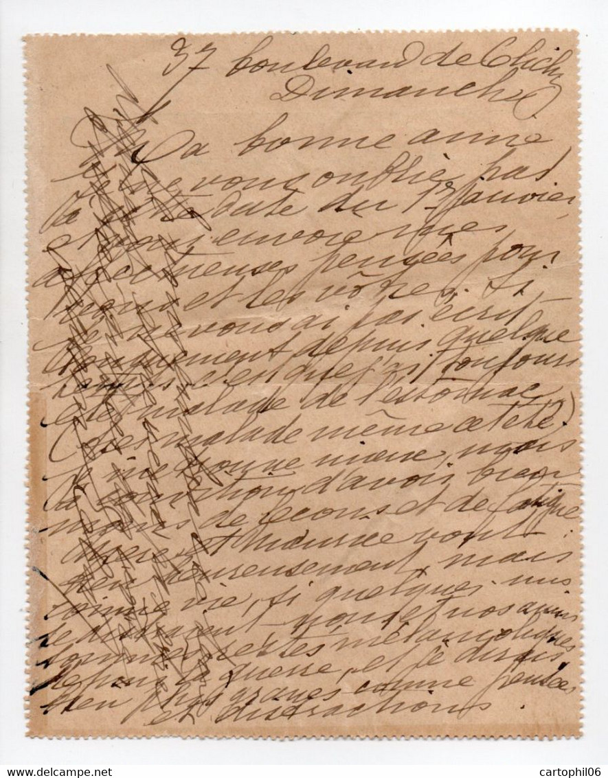 - CARTE-LETTRE PARIS Pour ANNECY 29.12.1919 - 15 C. Vert Semeuse Lignée - Date 936 - PAPIER MOU - - Letter Cards