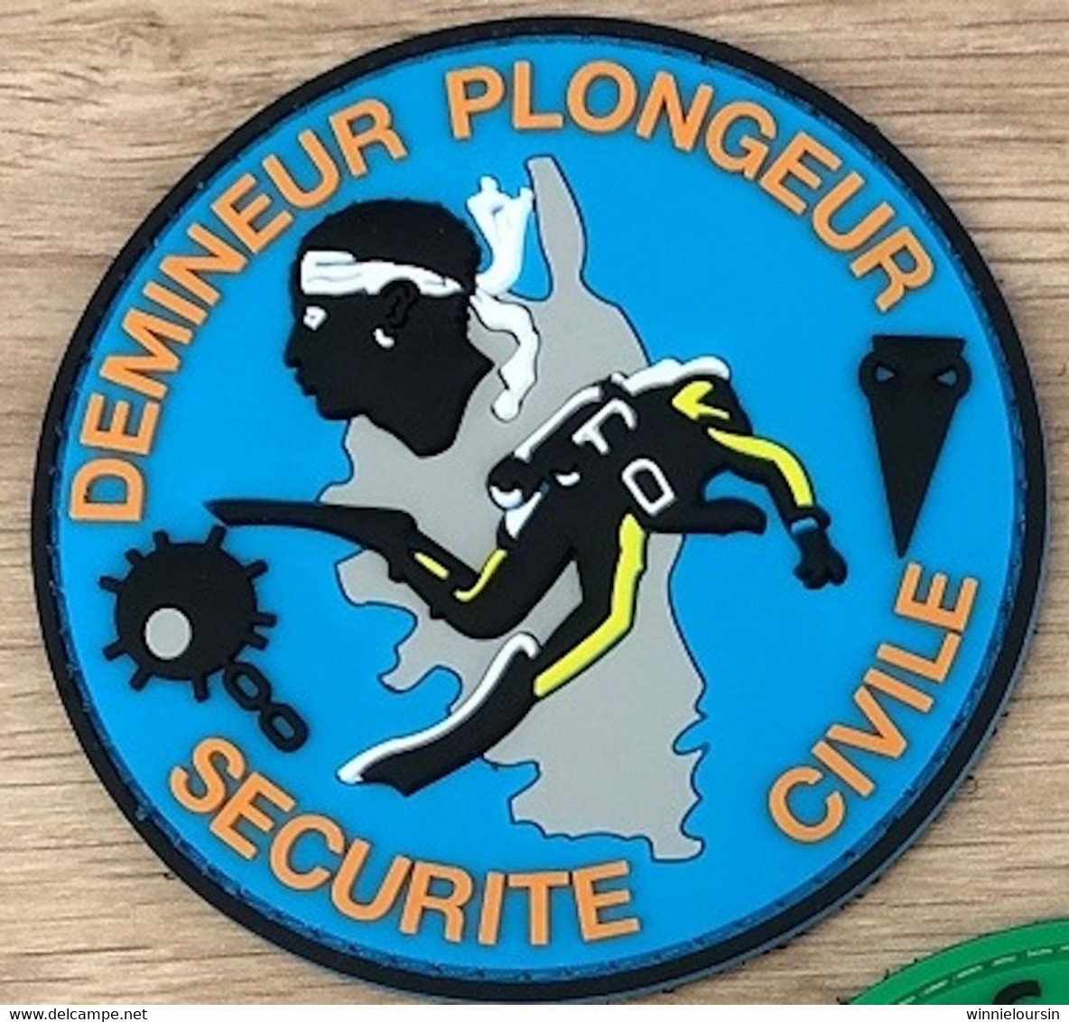 ECUSSON SECURITÉ CIVILE PLONGEUR DEMINEUR CORSE - Escudos En Tela