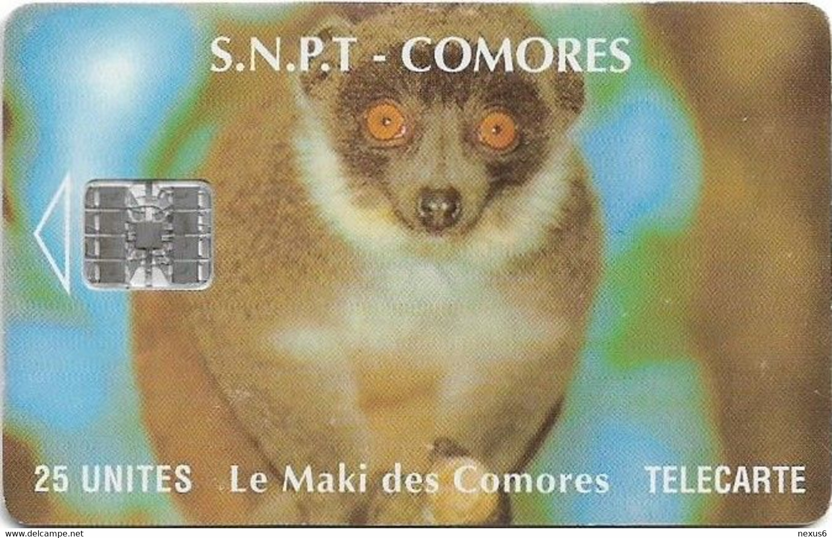 Comoros - S.N.P.T. - Maki, Without Moreno Up Right, Without Cn., SC7, 1994, 25Units, Used - Komoren