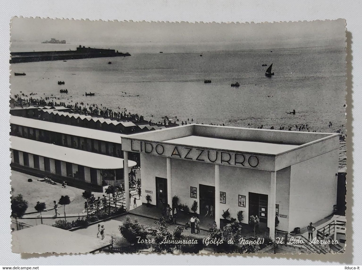 28537 Cartolina - Napoli - Torre Annunziata - Il Lido Azzurro - VG 1953 - Torre Annunziata