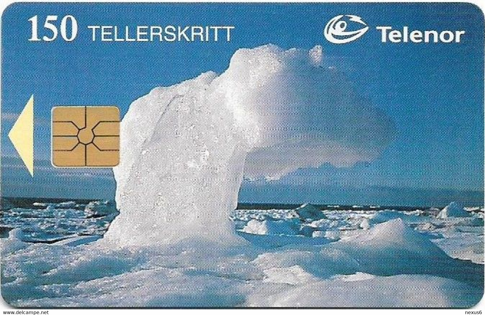Svalbard - Telenor - Isskavl - N-076A - Gem1A Symmetr. Black, 05.1996, 5.000ex, Used - Svalbard