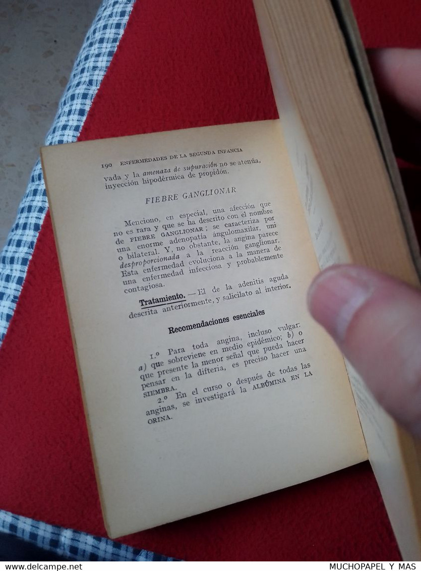 ANTIGUO LIBRO PEDIATRÍA GERMAIN BLECHMANN BARCELONA 1927 EDITORIAL PUBUL BIBLIOTECA LA PRÁCTICA MÉDICA XIII, MEDICINA... - Sciences Manuelles