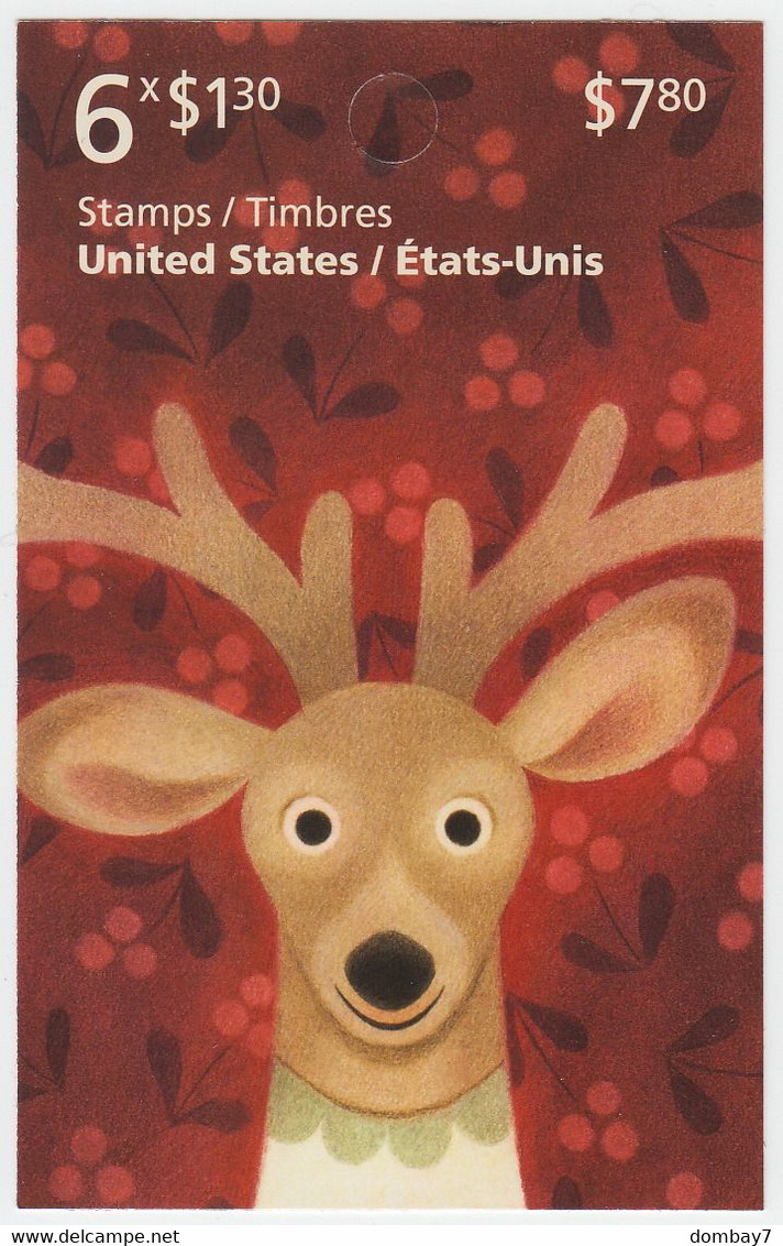 Qc. REINDEER, DEER - CHRISTMAS PORTRAITS = Full Booklet Of 6 - CANDY CANE Colour ID (TRAFFIC LIGHT) MNH Canada 2021 - Ungebraucht
