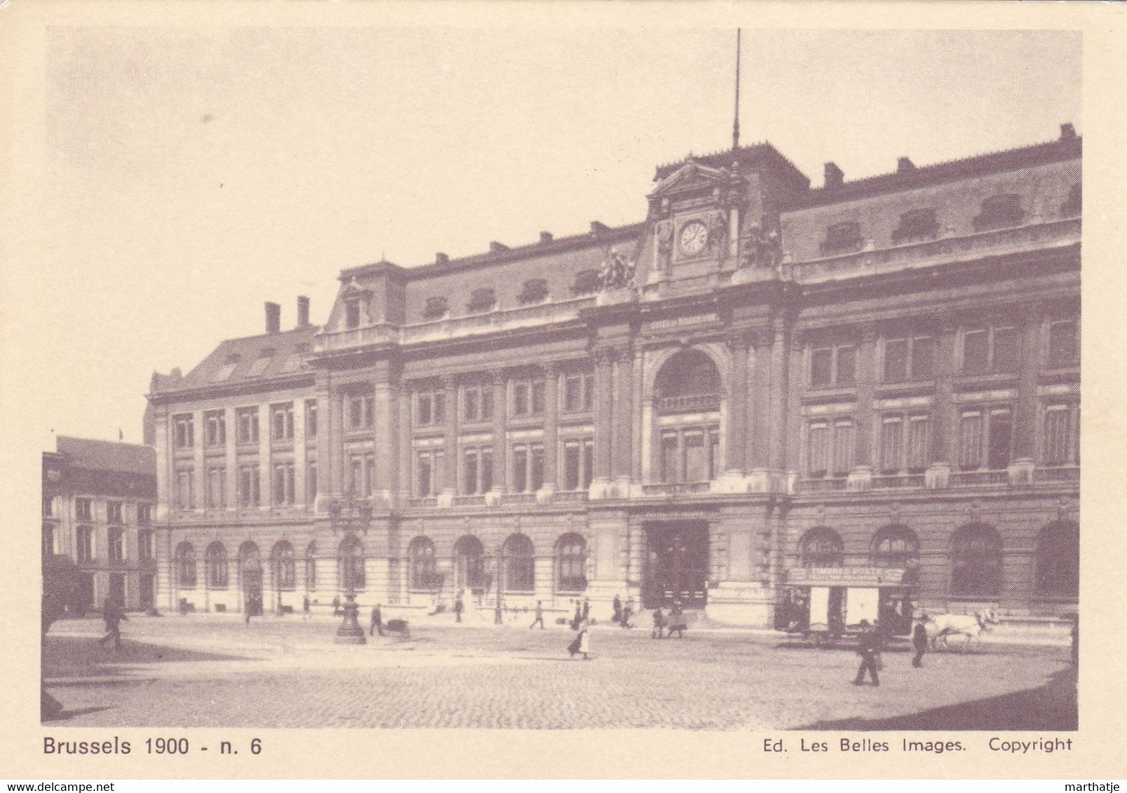 Brussels 1900 - N. 6 - Ed. Les Belles Images - Copyright - Chemins De Fer, Gares