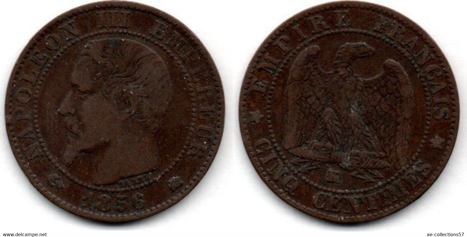 5 Centimes 1856 K - TB+ - Other & Unclassified