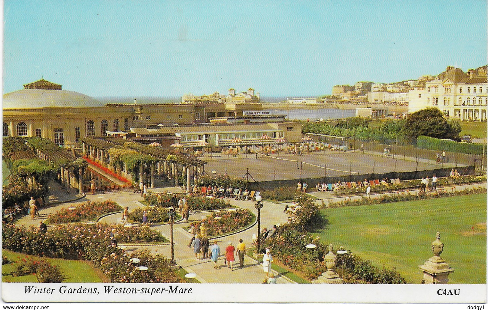 WINTER GARDENS, WESTON-SUPER-MARE, SOMERSET,  ENGLAND. USED POSTCARD Ap4 - Weston-Super-Mare