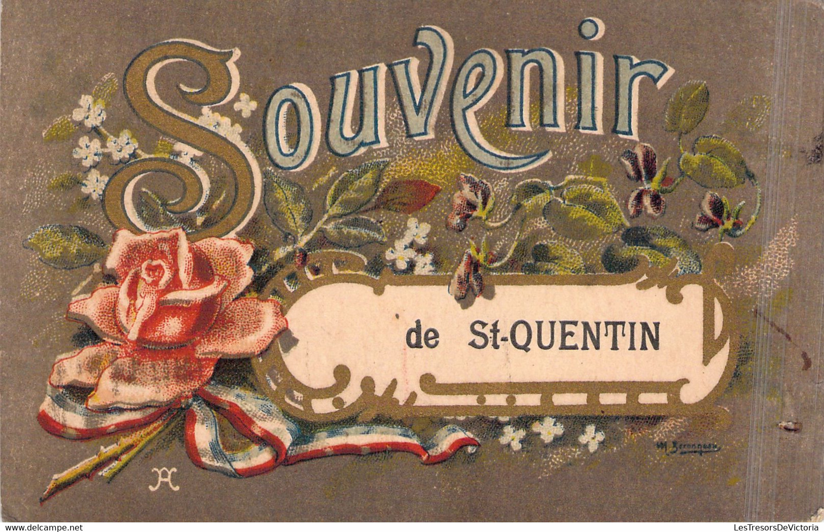 Saint Quentin - Souvenir De St Quentin - Correspondance De Septembre 1919 - Gruss Aus.../ Gruesse Aus...