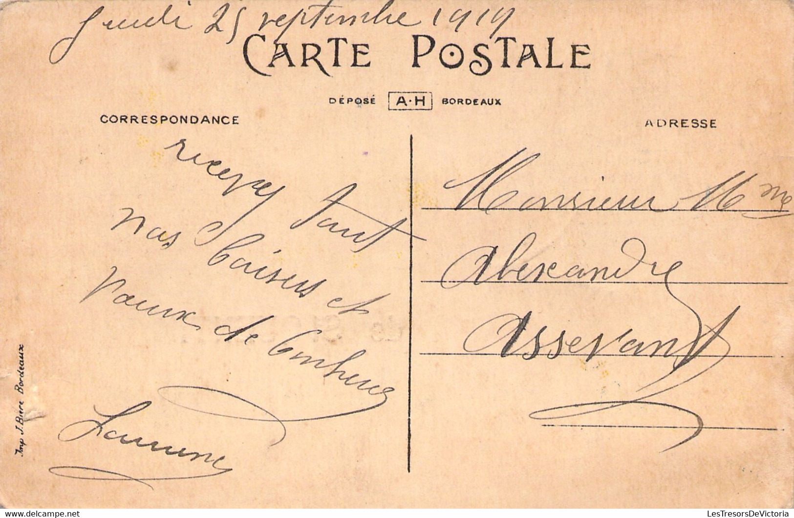 Saint Quentin - Souvenir De St Quentin - Correspondance De Septembre 1919 - Gruss Aus.../ Gruesse Aus...