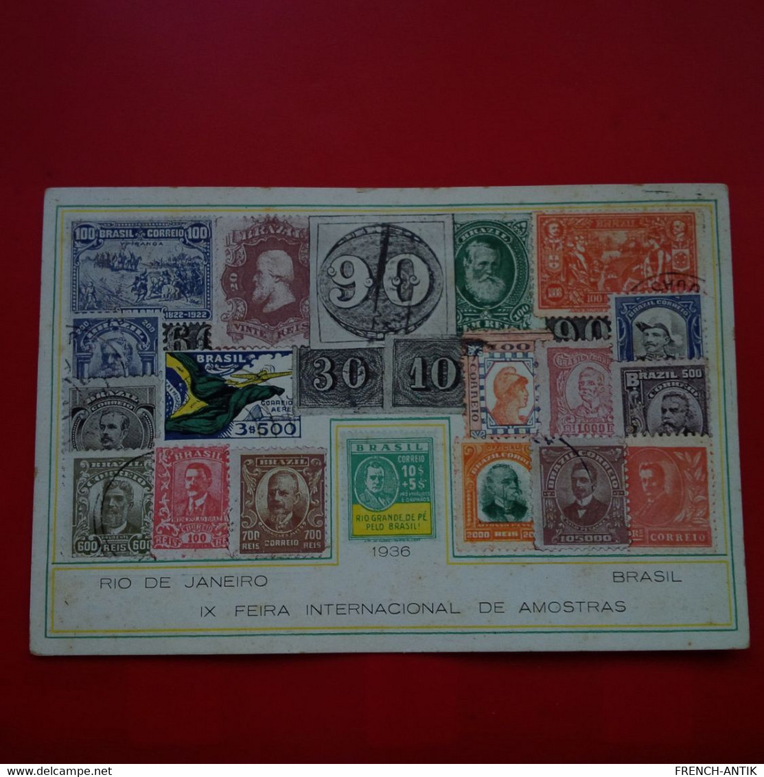 LETTRE CARTE BRESIL RIO DE JANEIRO IX FEIRA INTERNACIONAL DE AMOSTRAS 1936 - Briefe U. Dokumente