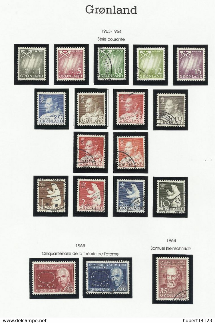 GROENLAND 1957 à 1969 N° 30 à 63 - Collections, Lots & Séries