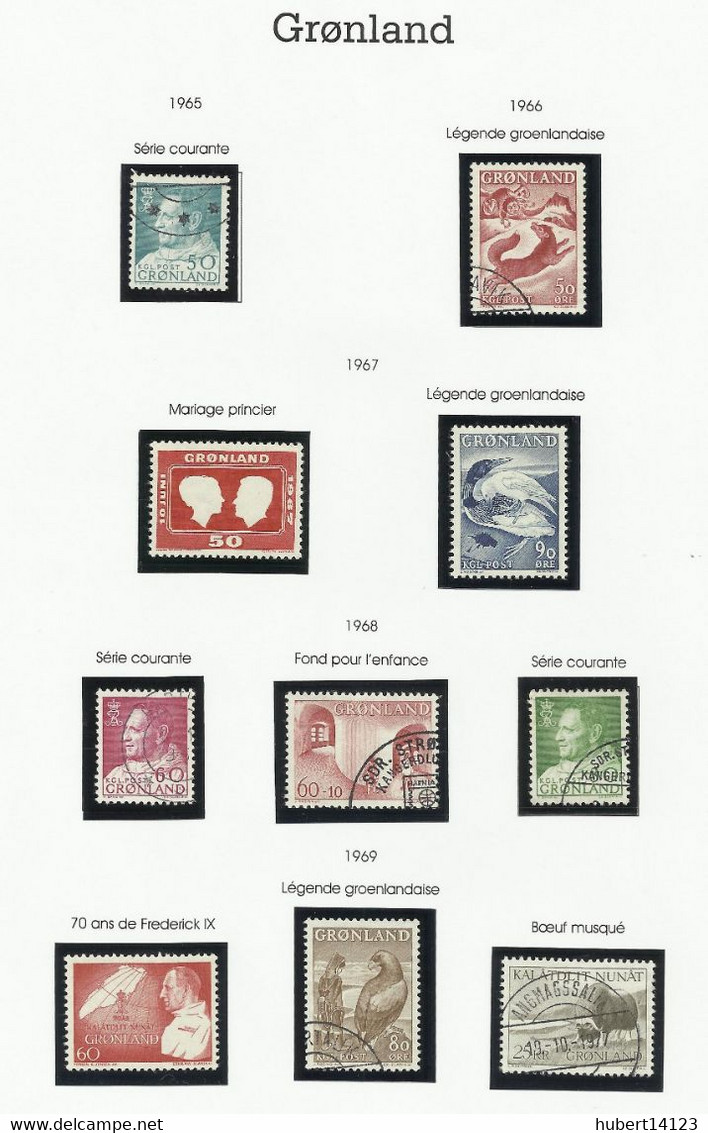 GROENLAND 1957 à 1969 N° 30 à 63 - Collections, Lots & Series