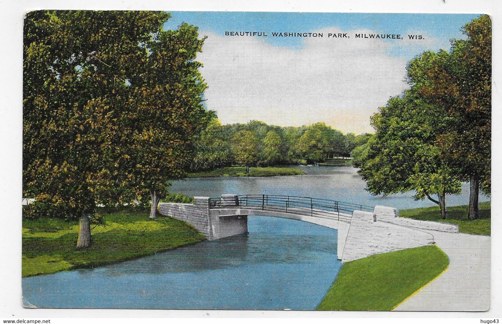 (RECTO / VERSO) MILWAUKEE PRIDE - WASHINGTON PARK - BRIDGE - CPA COULEUR NON VOYAGEE - Milwaukee