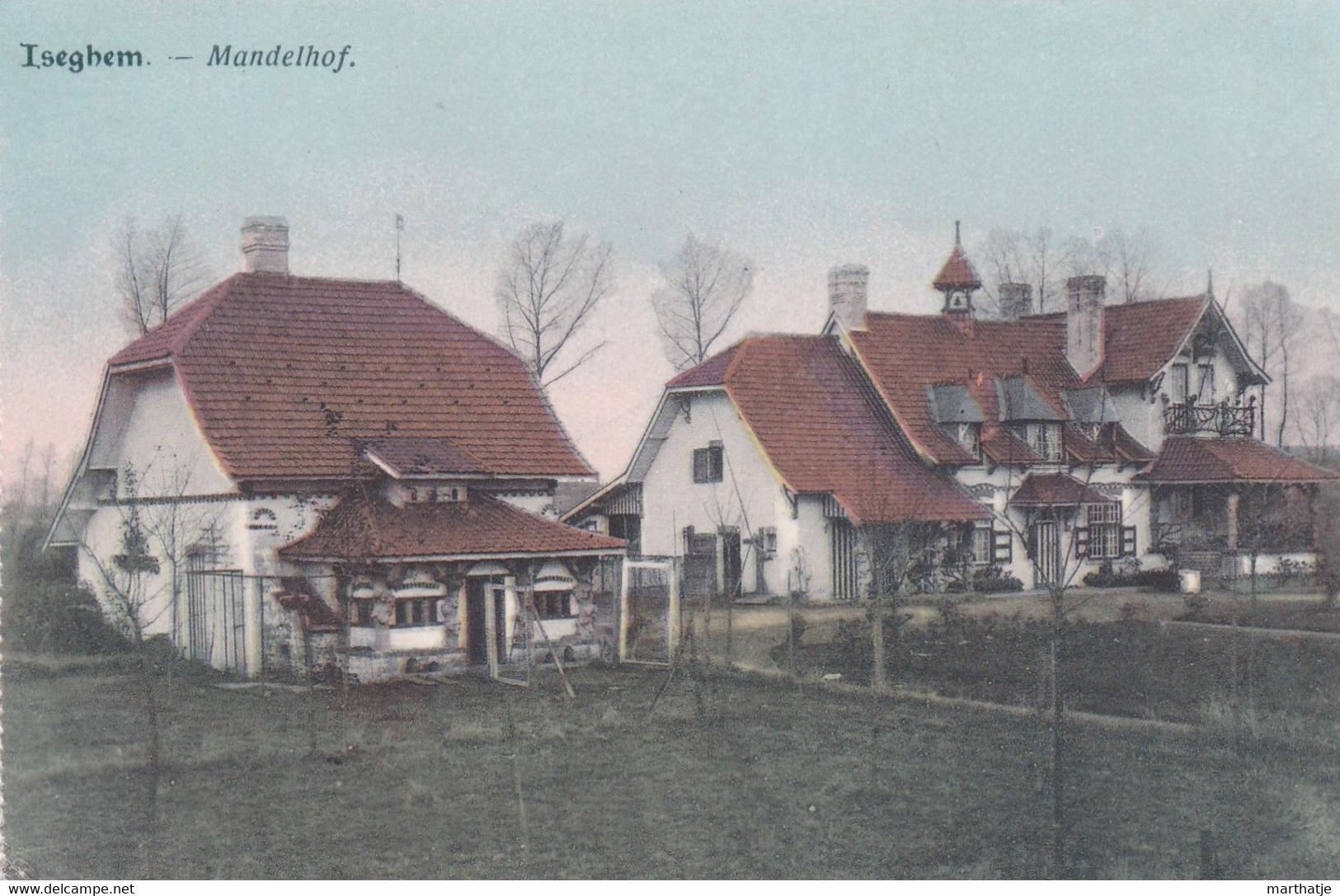 Iseghem - Mandelhof - Feldpostkarte - 1918 ! - Mooi Gekleurde En Gedetailleerde Kaart - Izegem
