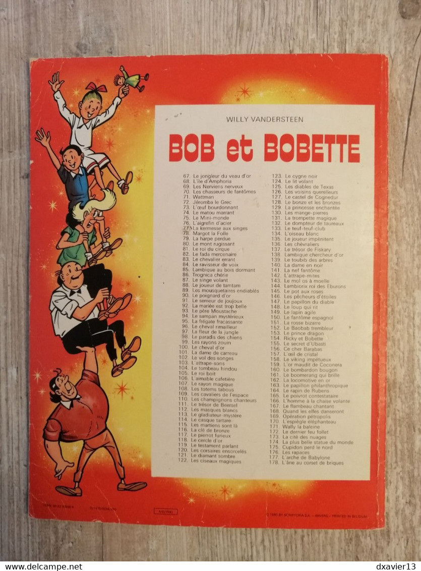 Bande Dessinée - Bob Et Bobette 156 - Ce Cher Barabas (1980) - Bob Et Bobette