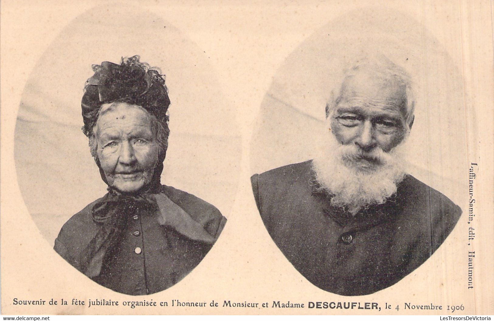 Souvenir De La Fete Jubilaire Organisée En L'honneur De Mr Et Mme Descaufler - 1906 - BAISSE DE PRIX -50% - Photographs