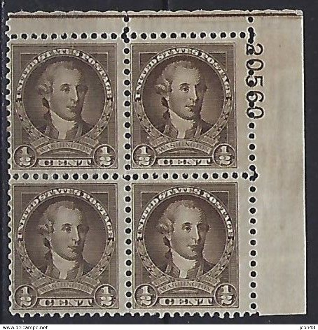 USA 1932  George Washington`s 200th Birthday (*) MM  Mi.334 - Plate Blocks & Sheetlets
