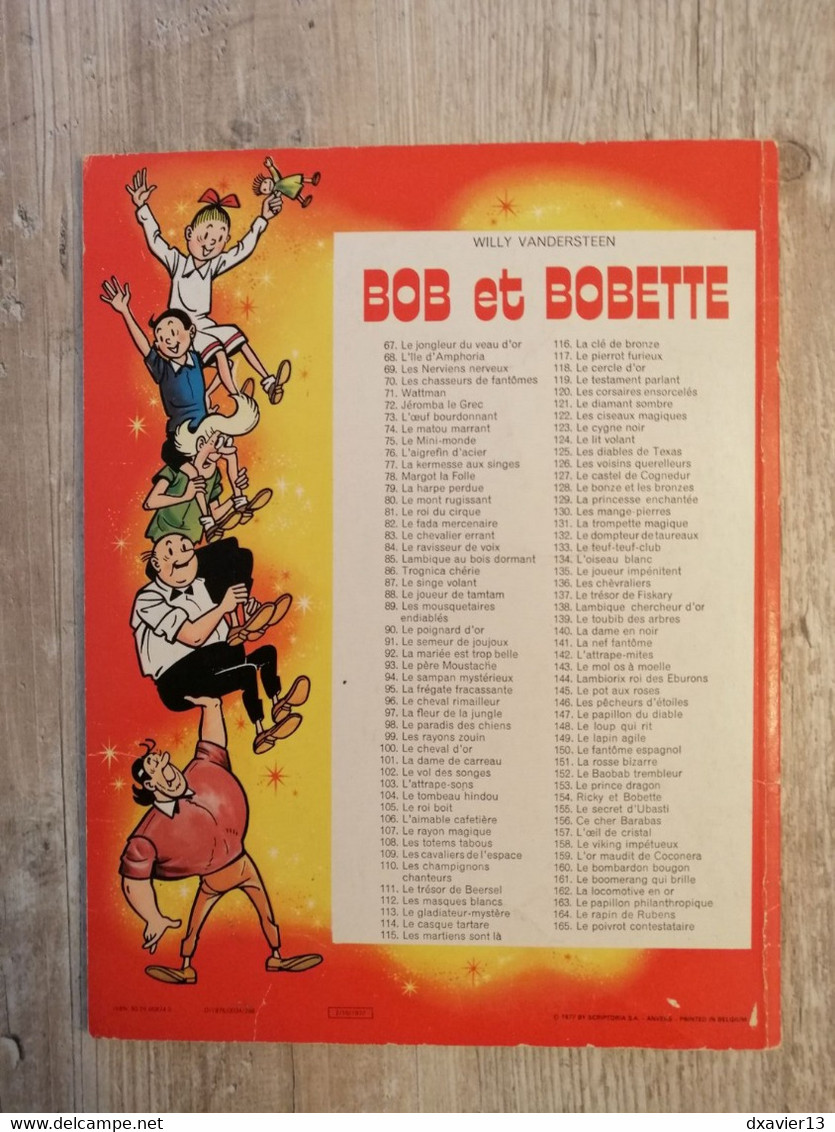 Bande Dessinée - Bob Et Bobette 157 - L'Oeil De Cristal (1977) - Suske En Wiske