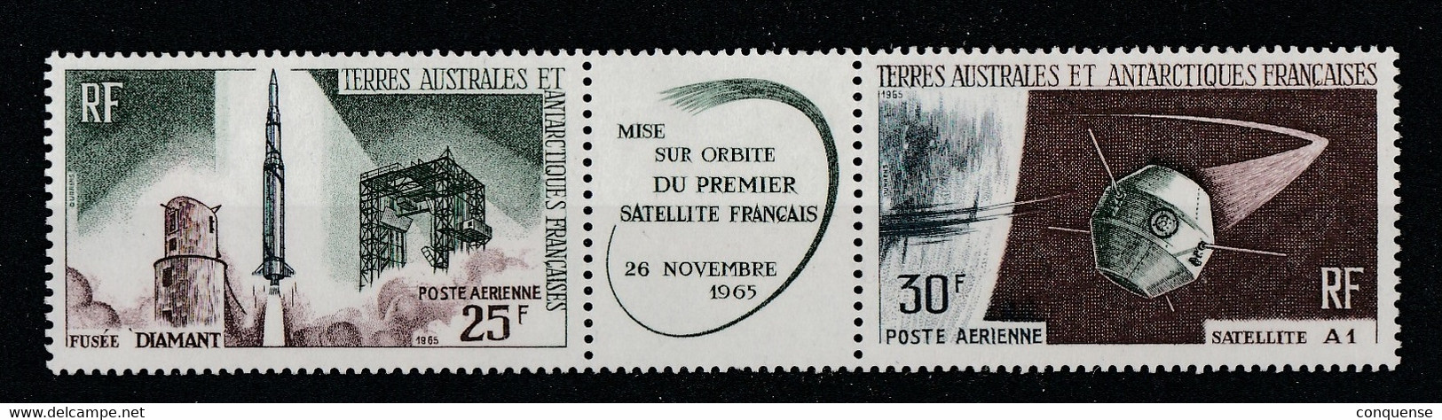 T.A.A.F  1966  **  MNH  YVERT  11 A   PERFECTO - 1966 Lancement 1e Satellite Française à Hammaguir