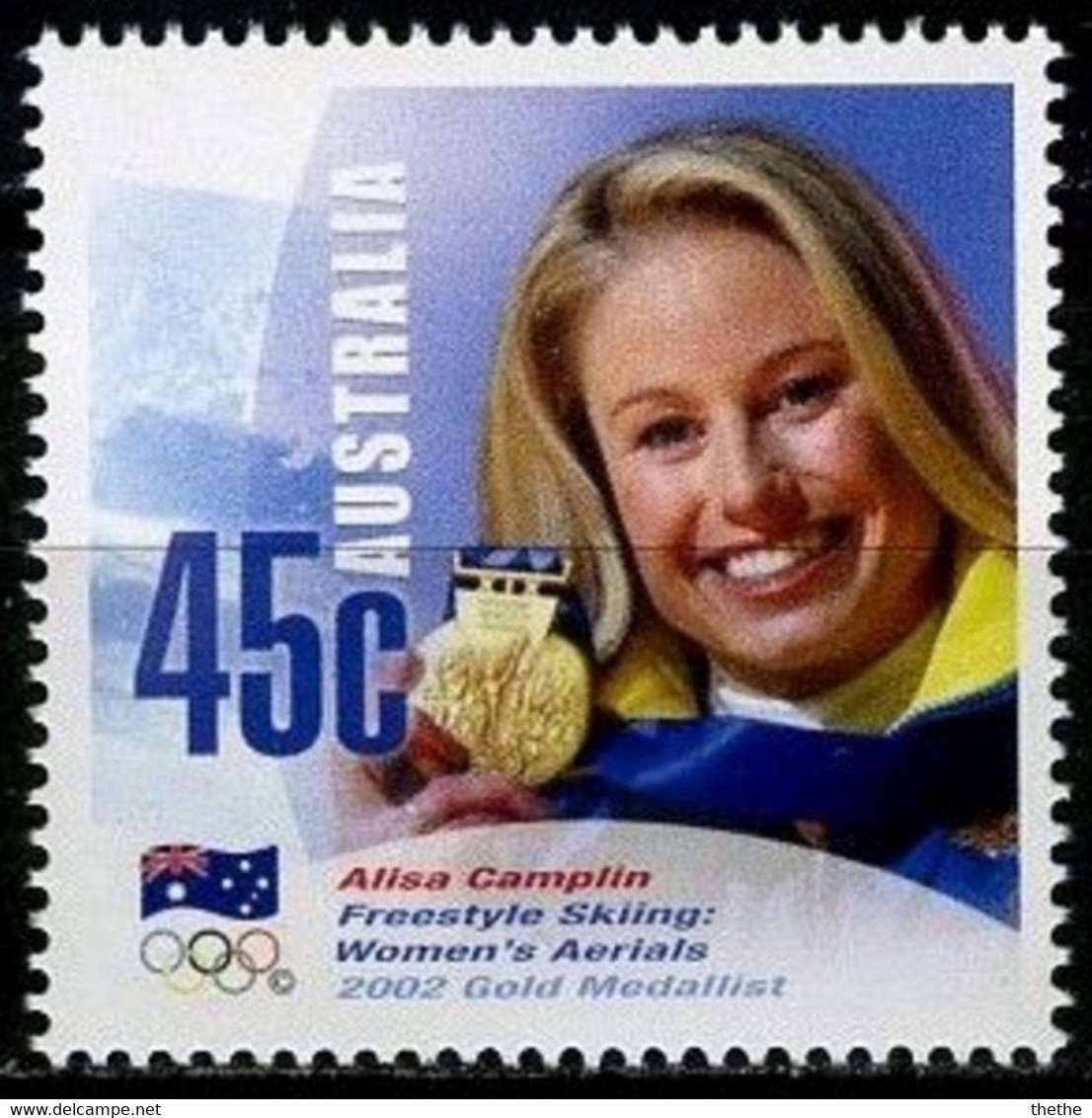 AUSTRALIE -  Jeux Olympiques Salt Lake City Alisa Camplin Ski Acrobatiq - Inverno2002: Salt Lake City