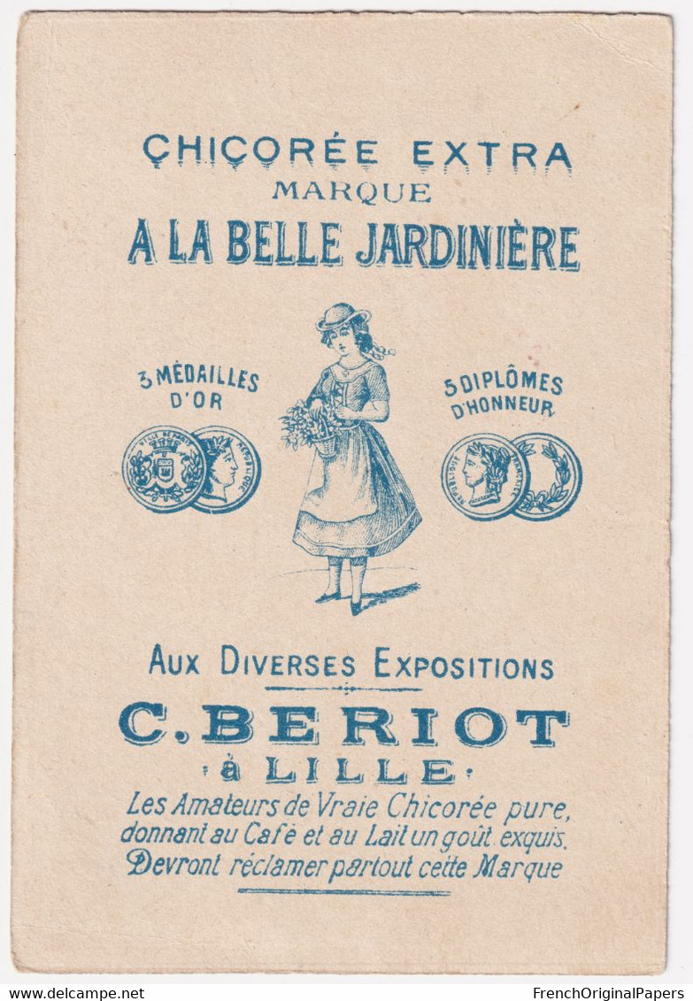 Anticipation Chromo Bériot Lille En Mer Bateau Navigation Canoé Thème Sport Canotage Automobile Auto Voiture A63-39 - Té & Café