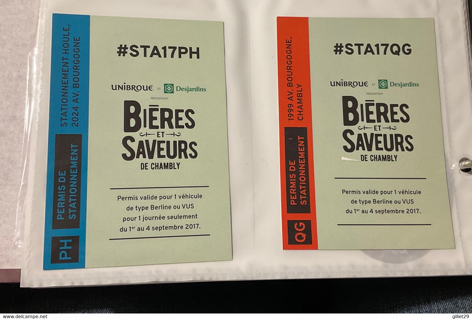 2 ÉTIQUETTES DE BIÈRE DU QUÉBEC - UNIBROUE BIERES ET SAVEURS DE CHAMBLY - - Afiches