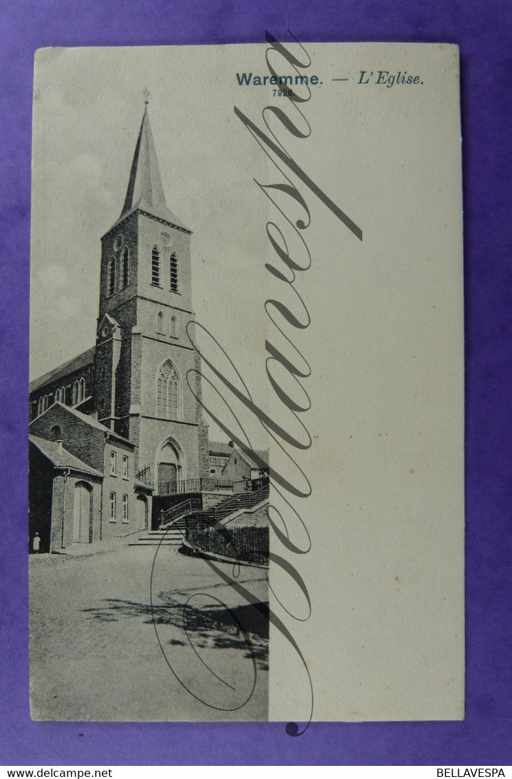 Waremme Eglise  N° 7926 Edit A. Moureau -1903 - Waremme